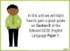 Edexcel GCSE English Language Exam Preparation - Paper 1, Section B Teaching Resources (slide 5/164)